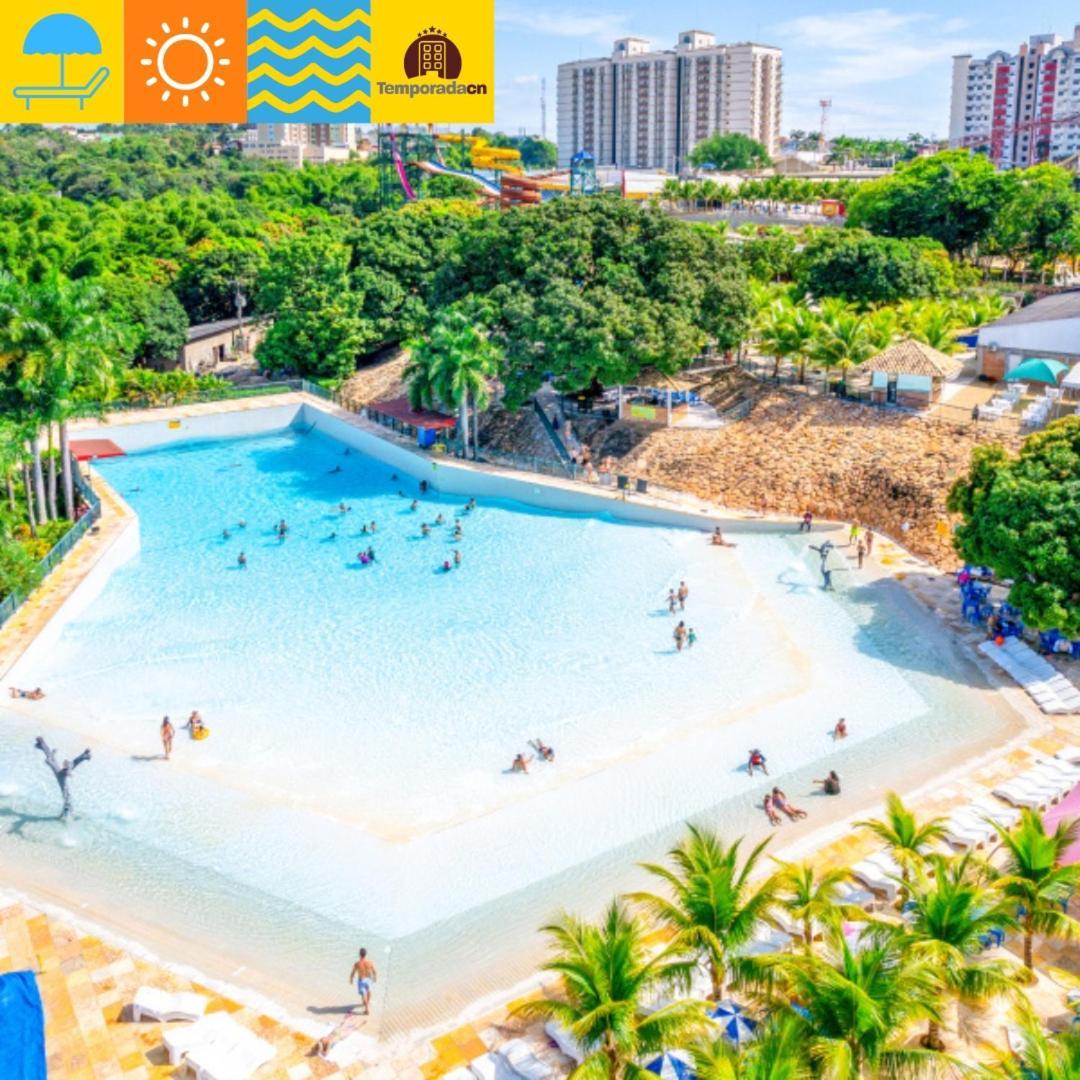 Апарт отель Piazza Com Acesso Ao Acqua Park Калдас-Новас Экстерьер фото
