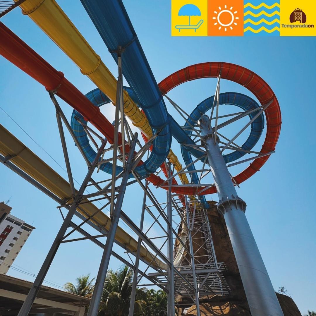Апарт отель Piazza Com Acesso Ao Acqua Park Калдас-Новас Экстерьер фото